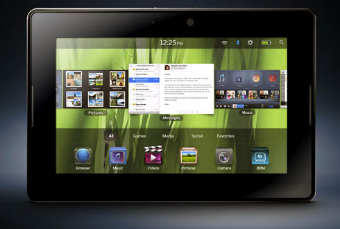 The BlackBerry Tablet dubbed PlayBook